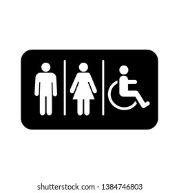 Lavatory Icon Rest Room Signage Toilet Stock Illustration 1384746803 ...