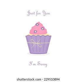 Lavender Pink Cupcake - I'm Sorry