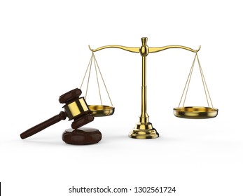 Justice Scales Wood Judge Gavel Wooden Stock Vector (Royalty Free ...