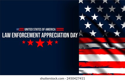 Law enforcement appreciation day (LEAD) is observed every year on January 9, to thank and show support to our local law enforcement officers who protect and serve. vector illustration - Powered by Shutterstock