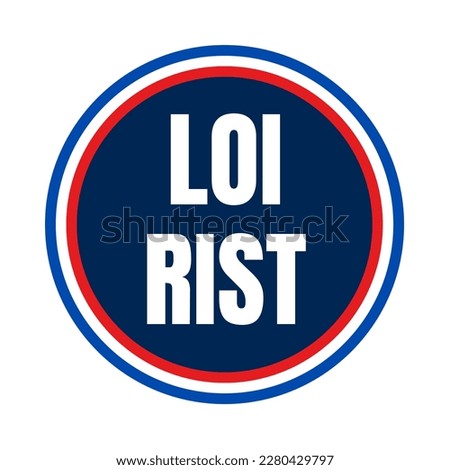 Law Rist called loi Rist in French language Imagine de stoc © 