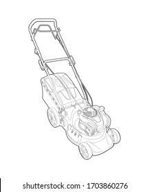 5,492 Silhouette Lawn Mower Images, Stock Photos & Vectors | Shutterstock