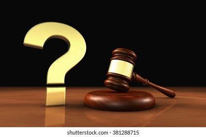 Laws Legal Questions Concept 3d Illustration Stock Illustration ...