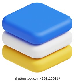 Layer Object 3d icon illustration. Great for business, technology, company, websites, apps, education, marketing and promotion. Modern Designing 3d graphics.