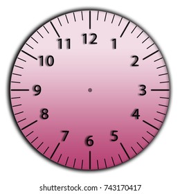 Layout Clock Without Arrows Modular Pattern Stock Illustration ...