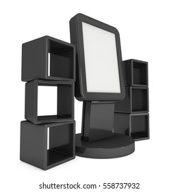 Lcd Display Stand Product Display Boxes Stock Illustration 560333566 ...