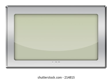 LCD screen on white background