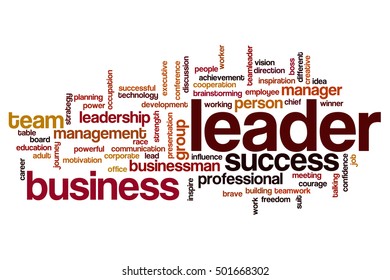 Leader Word Cloud Concept Stock Illustration 501668302 | Shutterstock