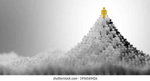 Leadership And Role Model Concept, 3d Rendering