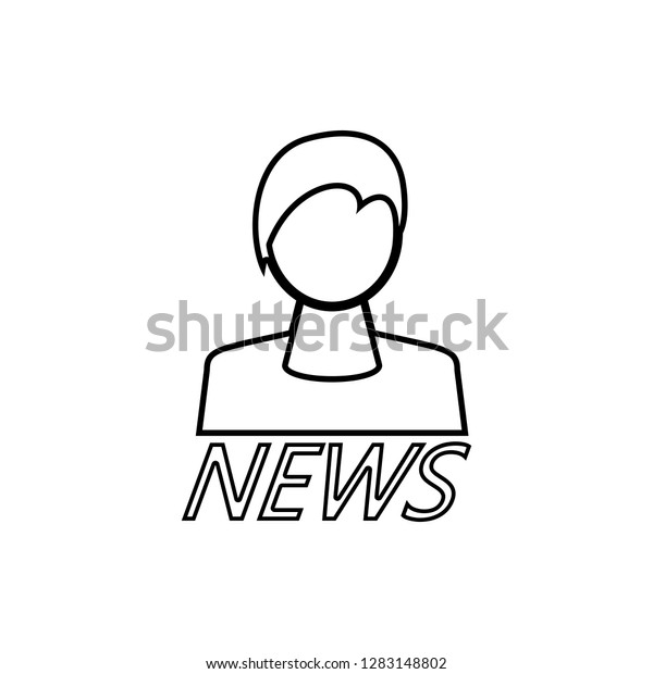 leading news icon. Element of Media for
mobile concept and web apps icon. Thin line icon for website design
and development, app
development