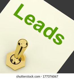 Leads Switch Means Lead Generation And Sales