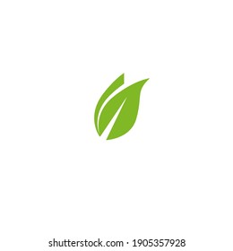 Leaf Icon Design Fresh Green Modern 