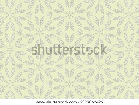 Leaf Medallion Tile Background Soft Color Symmetry Repeat Printing Pattern