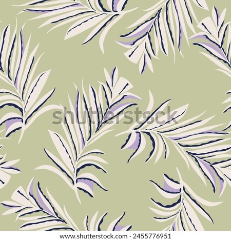 Leaf patterns. Seamless floral backdrop.