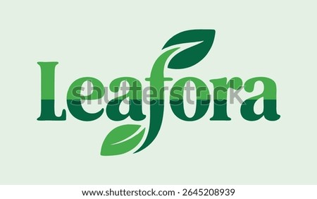 The Leafora logo, showcasing a stylized leaf design.