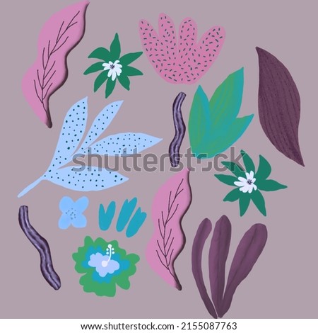 leafy flowers rose mixed pattern wallpapers trendy colors nature textile colored background random flower seamless pattern patterns