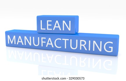 Lean Manufacturing 3d Render Blue Box Stock Illustration 329030573 ...