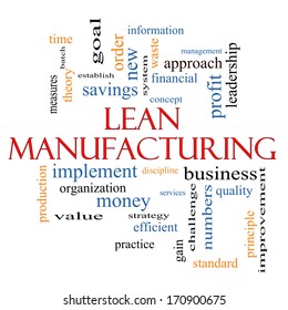 Lean Manufacturing Word Cloud Concept Great Stock Illustration ...