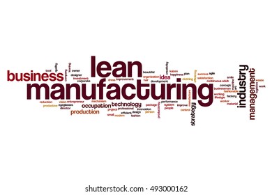 Lean Manufacturing Word Cloud Concept Stock Illustration 493000162 ...