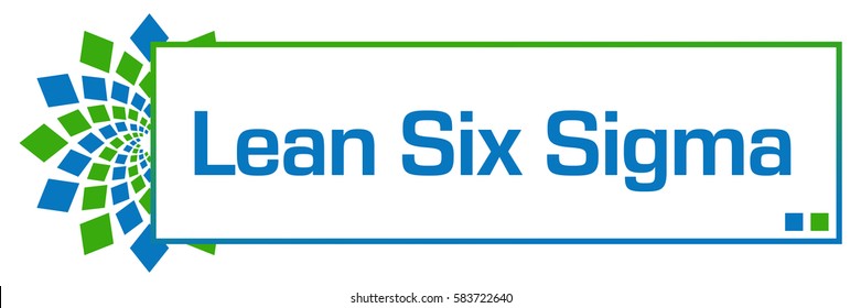 Lean Six Sigma Green Blue Circular Box 