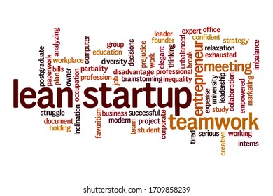 Lean Startup Word Cloud Concept On Stock Illustration 1709858239 ...