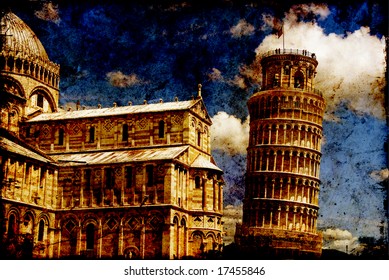 Leaning Tower Pisa Texture Stock Illustration 17455846