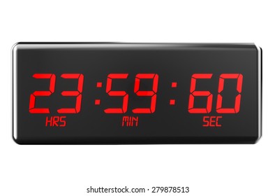 Leap Second Concept  Isolated On White Background