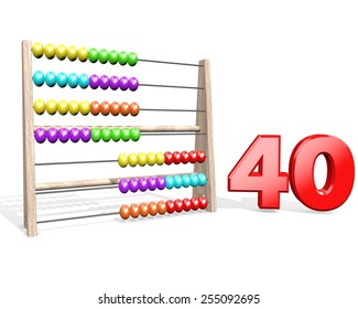 Learn to count to 40 with an abacus.