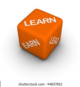 Learn, Earn, Lead - 3d Dice