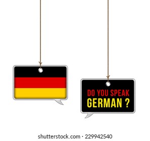 Learn German - illustration concept