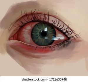 Learning To Draw Red Irritated Eyes