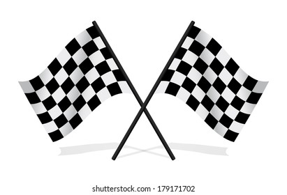 10,049 Racing checkered flag crossed Images, Stock Photos & Vectors ...