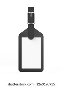 Leather Luggage Identification Label Tag 3d Stock Illustration ...