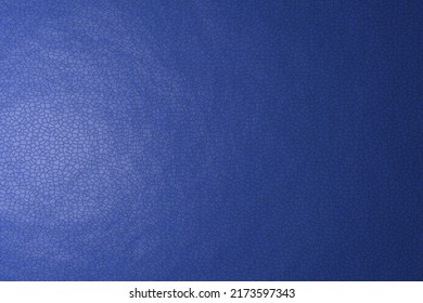 Leather Texture, Flat View. The Name Of The Color Is Royal Blue. Gradient With Light Coming From Left