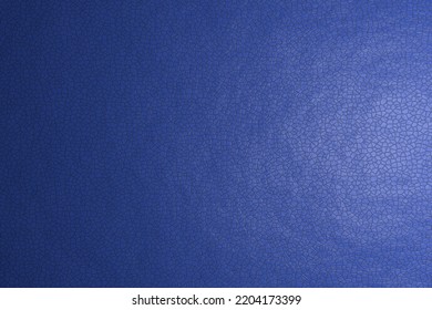 Leather Texture, Flat View. The Name Of The Color Is Royal Blue. Gradient With Light Coming From Right