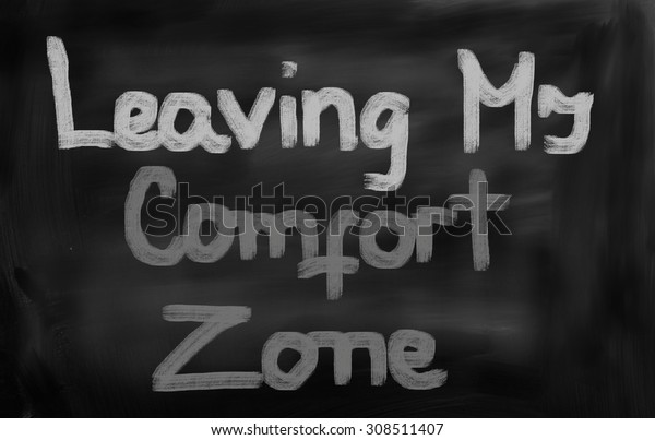 Leaving My Comfort Zone Concept Stock Illustration 308511407