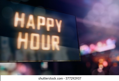 LED Display - Happy Hour Signage