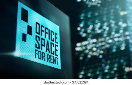 LED Display - Office Space For Rent Signage