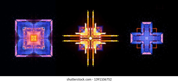 Led Light. luma effect. Future tech. Glare cubes. Digital signal. Shine grid. Modern big data. Neon flare. Quantum computer net system. Magic code. Grid lines. Vivid frame. Web device. Blocks system.