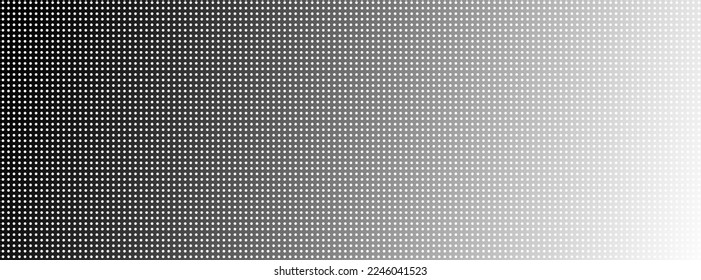 Led screen texture dots background display BNW. TV pixel pattern monitor with light spot, television videowall. Projector grid template.  wallpaper illustration for websites design