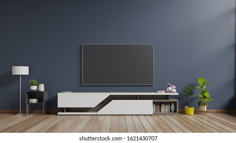 Mockup Tv Wall Mounted Living Room Stock Illustration 1966659733 