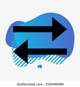 Left Right Direction icon isolated on background