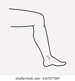 Leg Icon Line Element Illustration Leg Stock Illustration 1167077347 ...