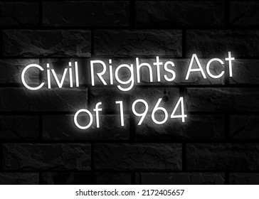 Legal Concept About Civil Rights Act Of 1964 With Inscription On The Piece Of Paper.