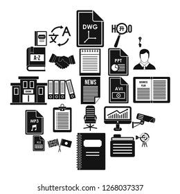 Legal Instrument Icons Set. Simple Set Of 25 Legal Instrument Icons For Web Isolated On White Background