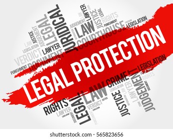 Legal Protection Word Cloud Concept