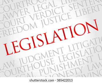 Legislation Word Cloud Concept Stock Illustration 385422013 | Shutterstock