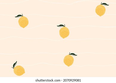 Lemon Background, Cute Desktop Wallpaper