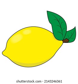 Lemon Fruit Visual Illustration Lemon Children Stock Illustration ...