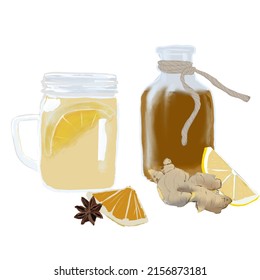 The Lemon And Ginger Kombucha